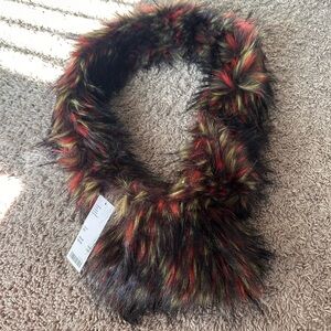 Urban Outfitters Multicolor Faux Fur Scarf